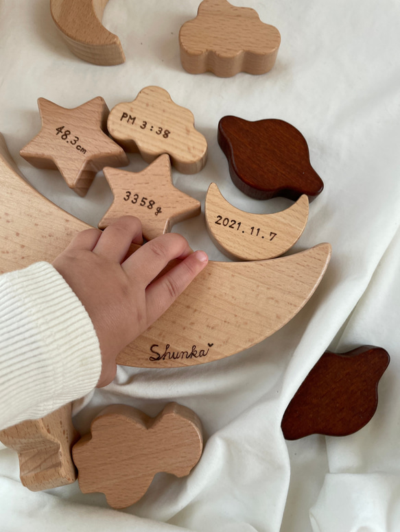 お名前入り積み木♡つみき♡出産祝い♡お誕生日♡プレゼント♡命名書