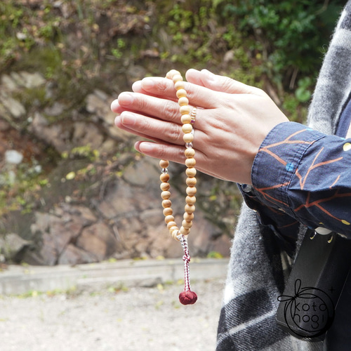 高野山壇上伽藍中門檜 明星 数珠 念珠 略式数珠 一連 一重 お守り