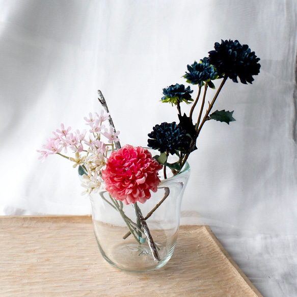 吹きガラスのうつわ 花瓶 フラワーベース コップ グラスフルーツボウル