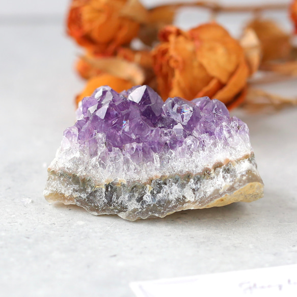ウルグアイ産アメジストクラスター 浄化 紫水晶 天然石 鉱物 原石 7枚目の画像