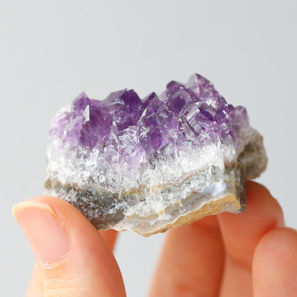 ウルグアイ産アメジストクラスター 浄化 紫水晶 天然石 鉱物 原石 13枚目の画像