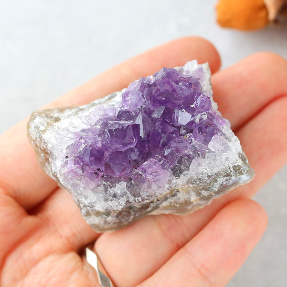 ウルグアイ産アメジストクラスター 浄化 紫水晶 天然石 鉱物 原石 5枚目の画像