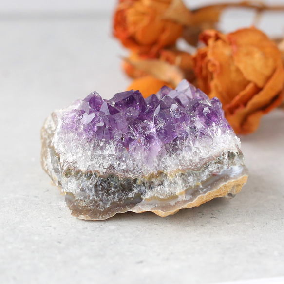 ウルグアイ産アメジストクラスター 浄化 紫水晶 天然石 鉱物 原石 8枚目の画像