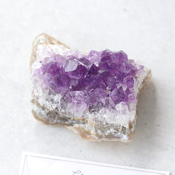 ウルグアイ産アメジストクラスター 浄化 紫水晶 天然石 鉱物 原石 4枚目の画像