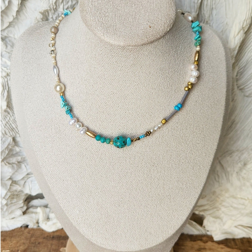 ヴィンテージ『Aldrich Art Jewelry』ターコイズ ネックレス
