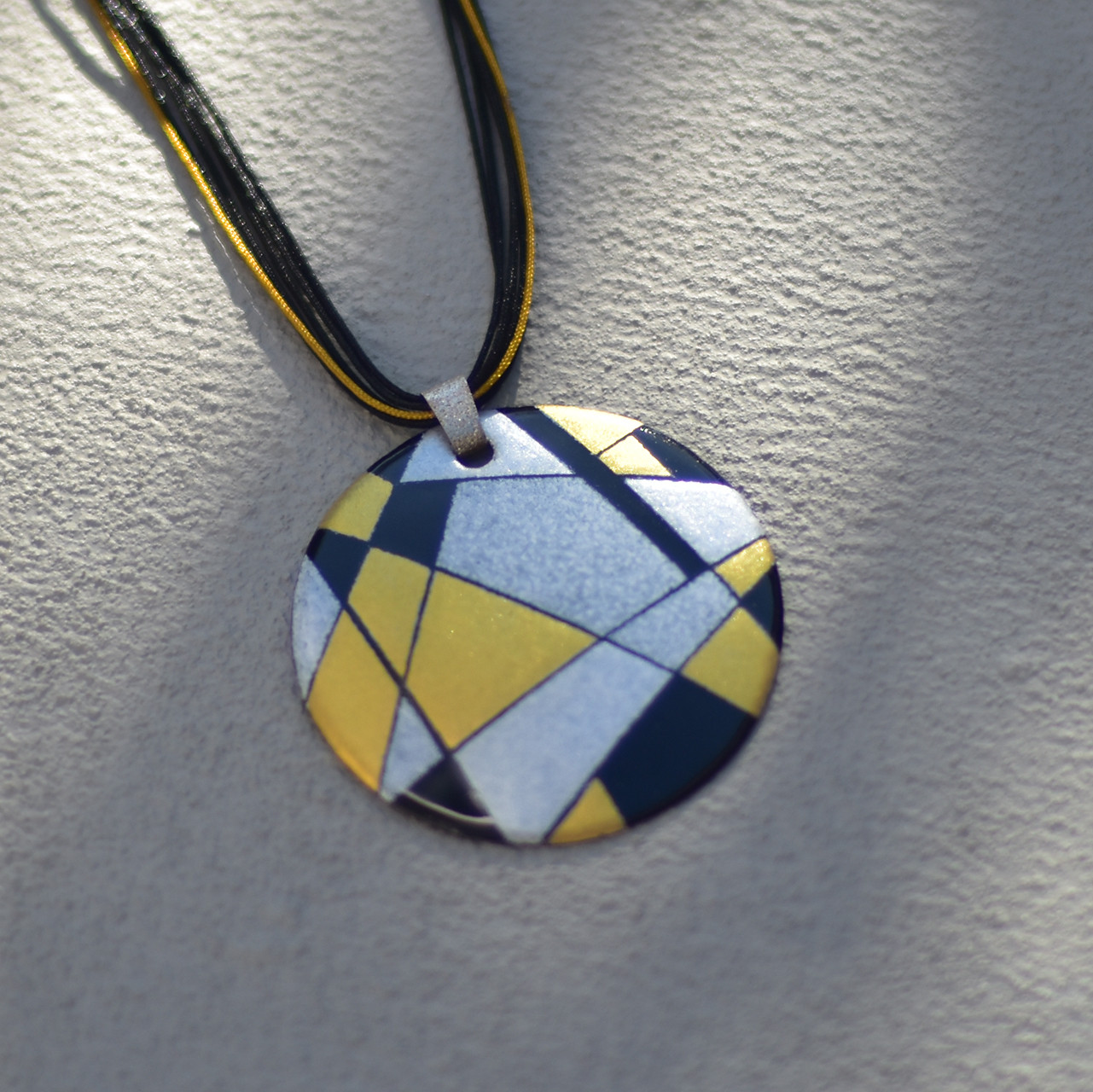 【ペンダント　大ぶり】七宝焼き×De Stijl（デ・ステイル）〈sandringham_01005L.1〉