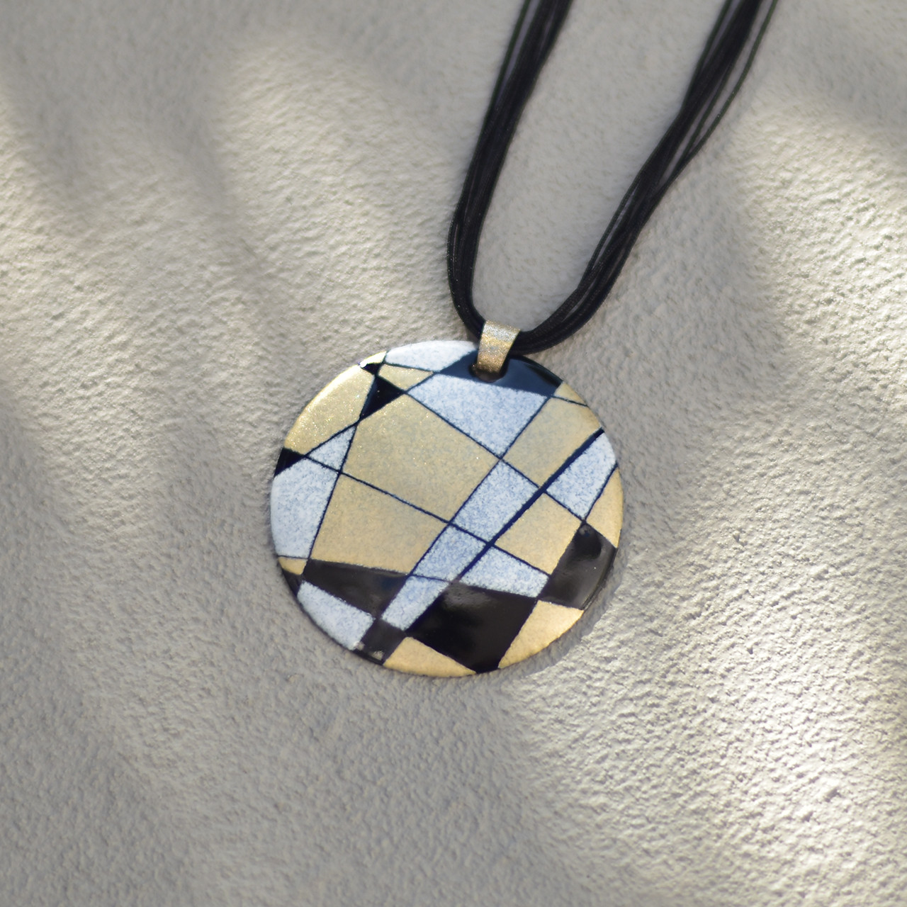 【ペンダント　大ぶり】七宝焼き×De Stijl（デ・ステイル）〈sandringham_01005L.2〉