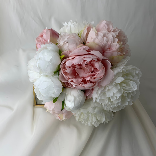 芍薬ピオニーブーケ造花ブーケウェディングブーケ