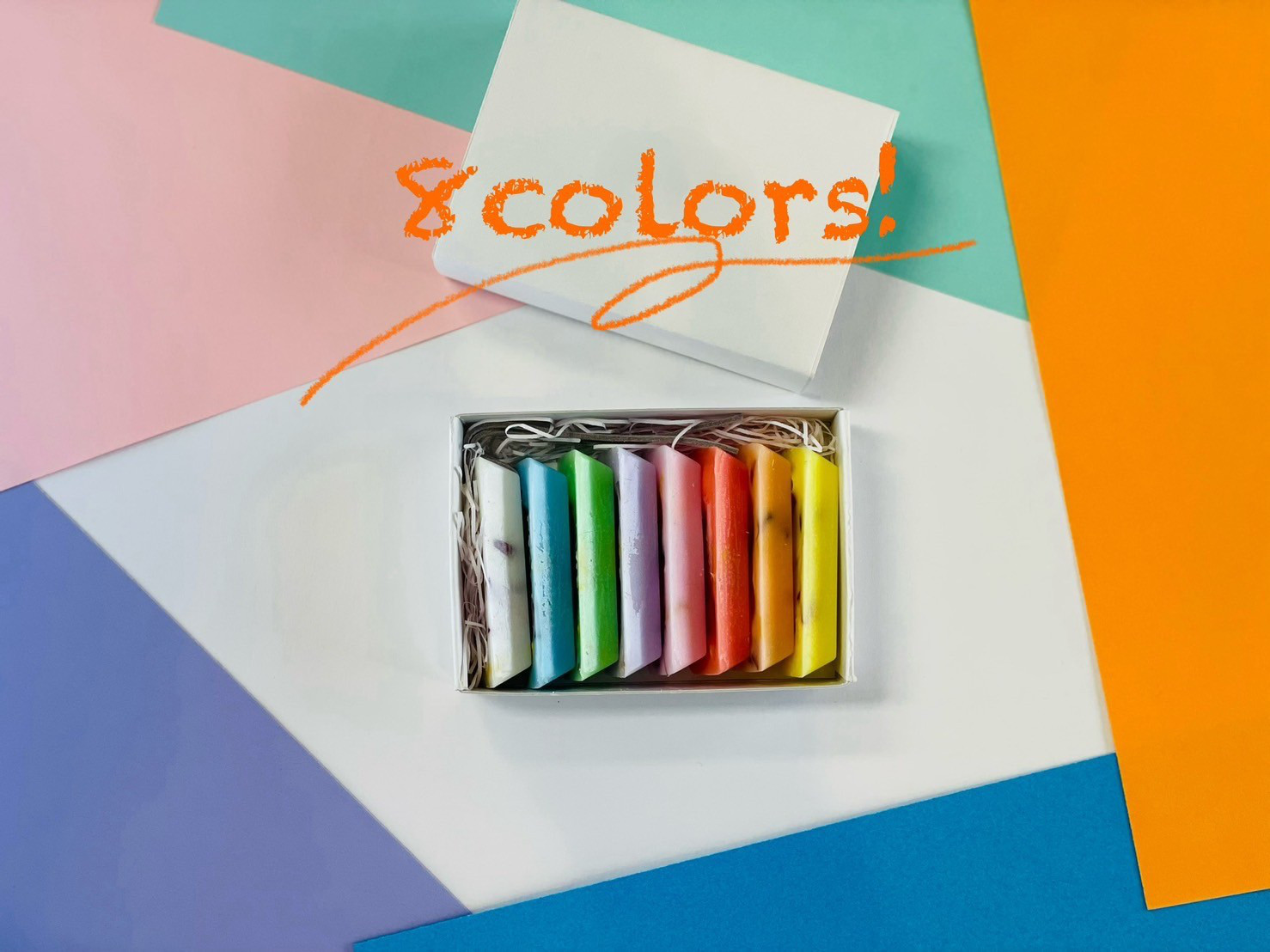 カラフルアロマワックスバー8色セット（紐付き） 5,259円