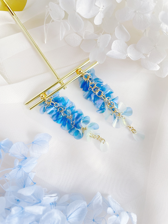 017✳藤の花 ロングピアス