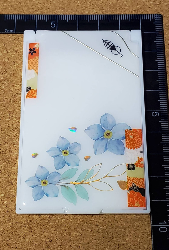 コンパクトミラー「青色蓮花」 3枚目の画像