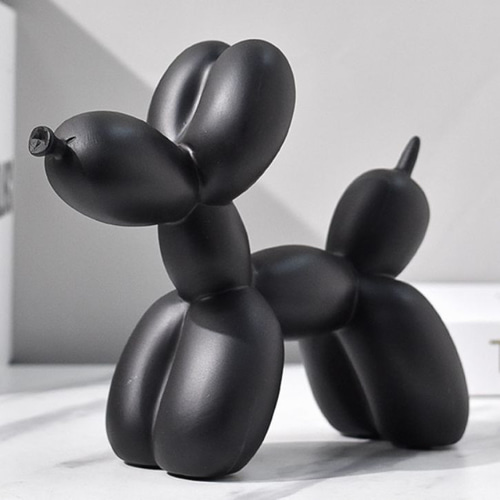 置物 インテリア 犬 ドック プードル 黒 ブラック オブジェ おしゃれ