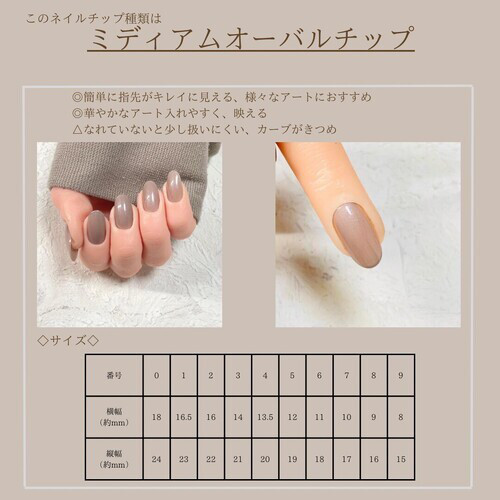 ネイルチップ/マグネット/ミラーフレンチ/シンプル/039 ネイルチップ  