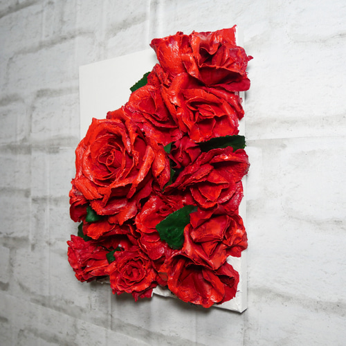 油絵 油彩 油彩画 絵 絵画【赤い薔薇】 油絵 油彩 油彩画 絵 絵画【赤い薔薇】 | HIROSHI1990