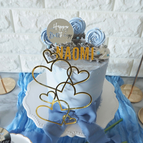 SALE】クレイケーキ&カップケーキセットマーブルブルー（Marble blue