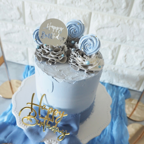 SALE】クレイケーキ&カップケーキセットマーブルブルー（Marble blue