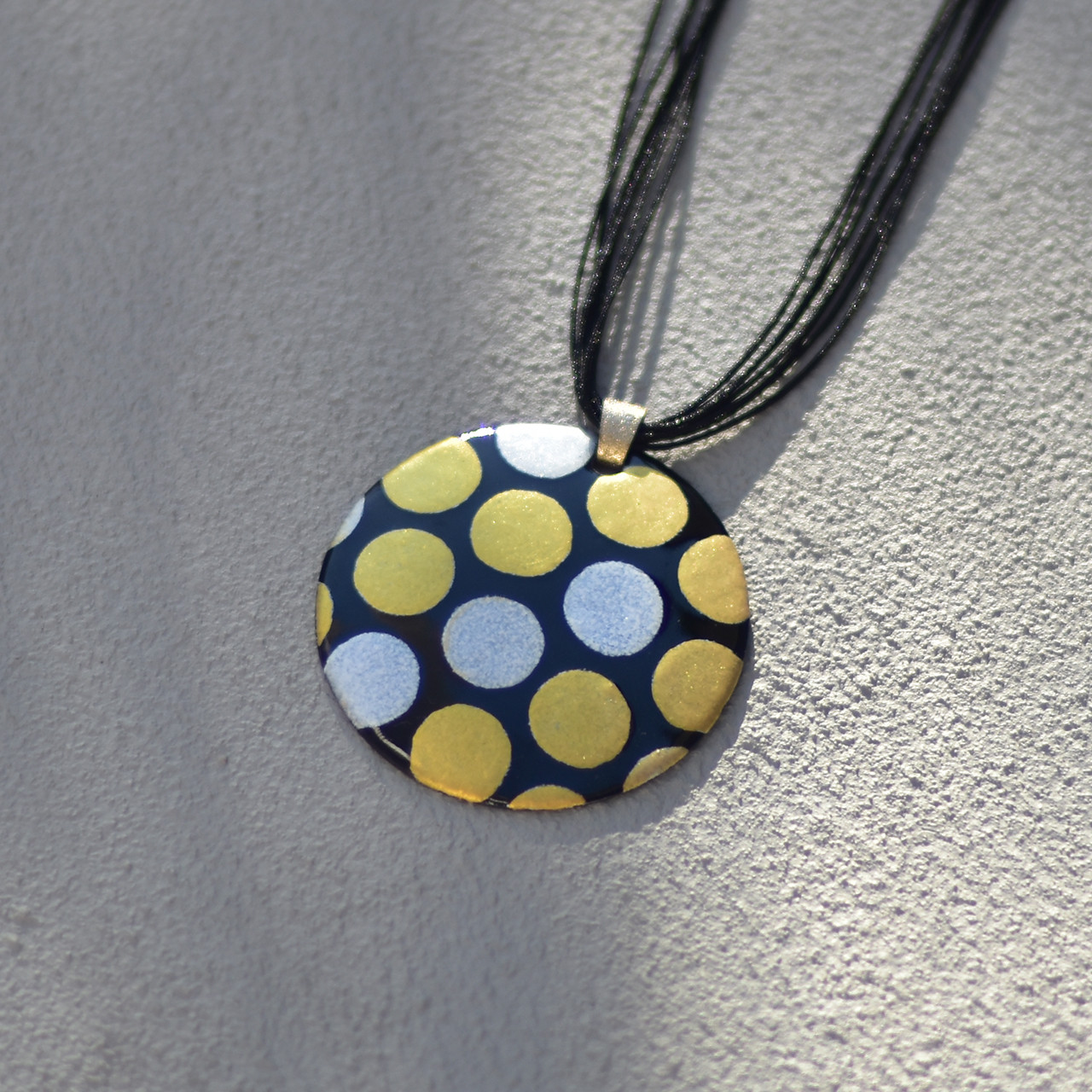 【ペンダント　大ぶり】七宝焼き×De Stijl（デ・ステイル）〈sandringham_01009L.1〉
