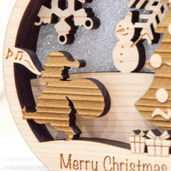 クリスマス飾り　ヒノキ無垢材使用　置物　季節飾り《受注生産品》 5枚目の画像