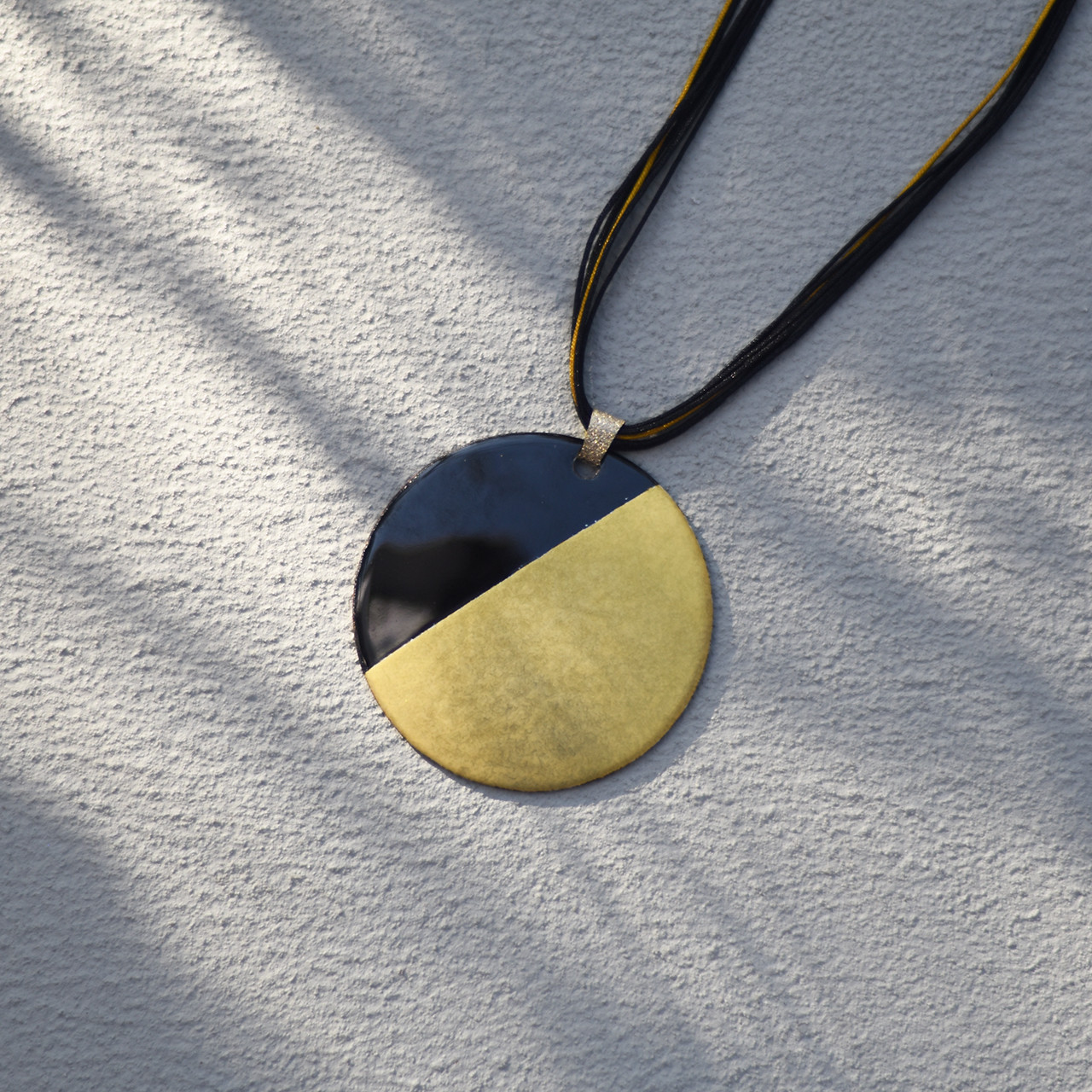 【ペンダント　大ぶり】七宝焼き×De Stijl（デ・ステイル）〈sandringham_01018L.1〉