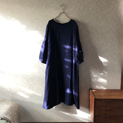 国産ダブルガーゼ　ふんわりギャザー袖ワンピース　 3枚目の画像