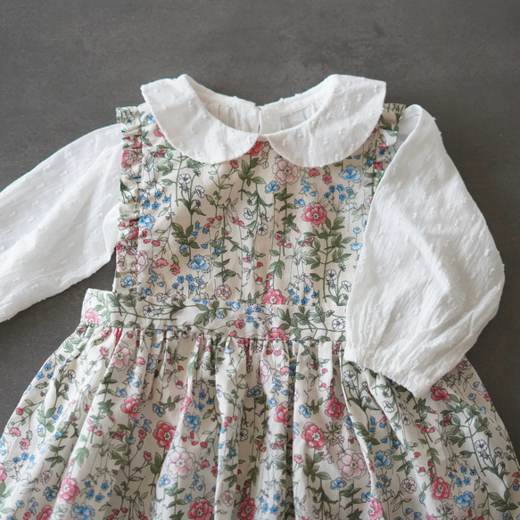 floralワンピース　90サイズ　子供服 6枚目の画像