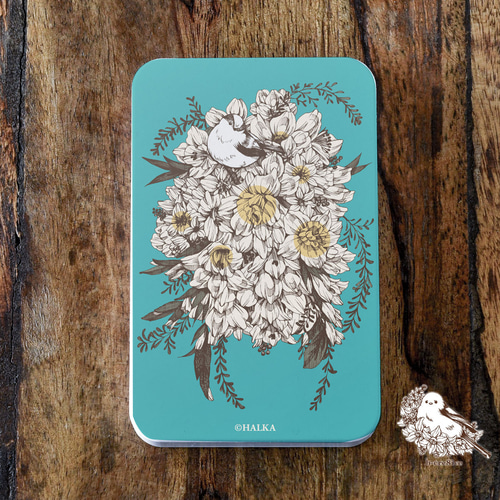 モバイルバッテリー かわいい 充電器 iPhone Android 鳥 花柄 父の日