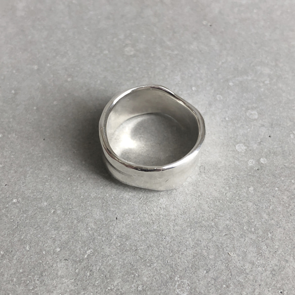 melt ring silver 10mm /シルバー/リング/指輪/シンプル 2枚目の画像