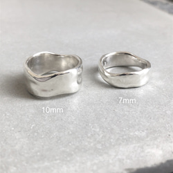 melt ring silver 10mm /シルバー/リング/指輪/シンプル 5枚目の画像