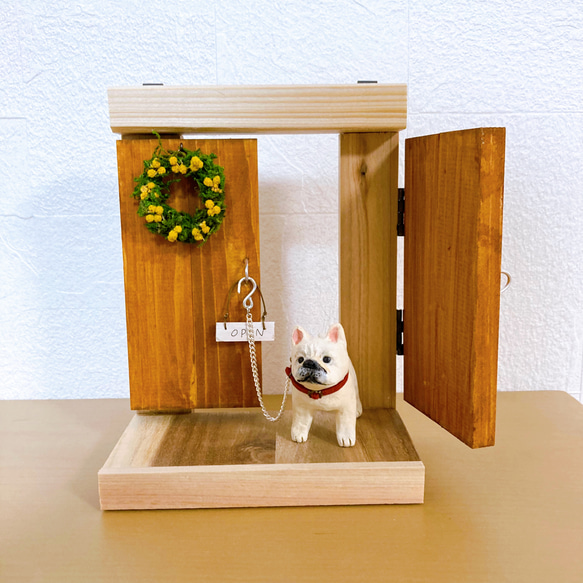 犬　選べます　ミニチュア雑貨　木工　壁掛け　フィギュア　置物 3枚目の画像