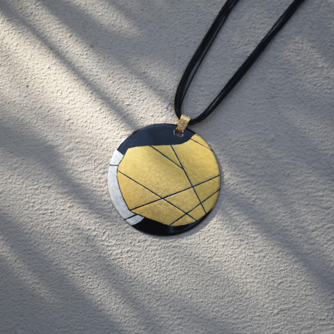 【ペンダント　大ぶり】七宝焼き×De Stijl（デ・ステイル）〈sandringham_01021L.1〉