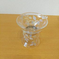 グラスペイント/ガラスのティーストレーナー/茶こし/カラフルリーフ(R-088) 1枚目の画像