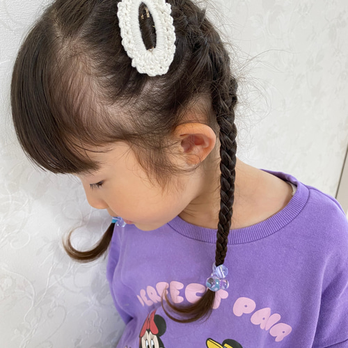 パッチンピン 手編み キッズ ベビー ヘアピン chura 通販
