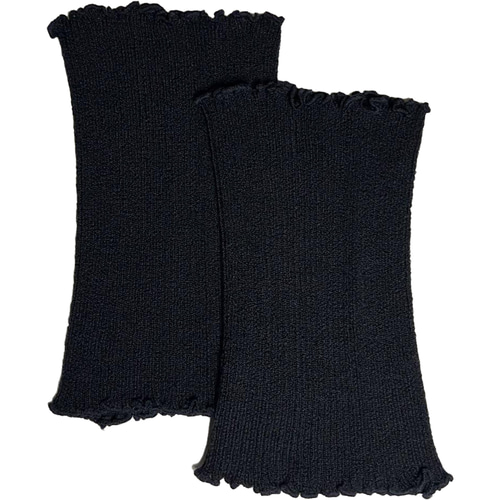 シルクネックウォーマー 薄手 ブラック 2枚組 メンズ レディース 絹