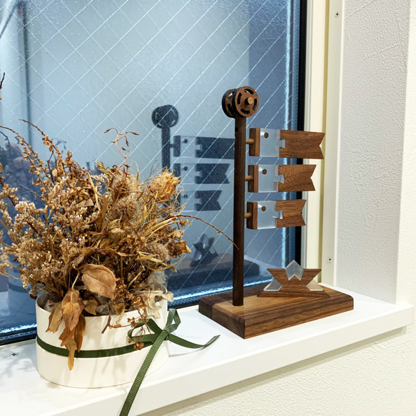 【Tsugite】木とアクリルのシンプルなこいのぼり-Aritsugi-　#木製#こいのぼり#こどもの日#端午の節句 7枚目の画像