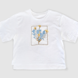 ハーブ刺繍Tシャツ＊カレープラント 2枚目の画像