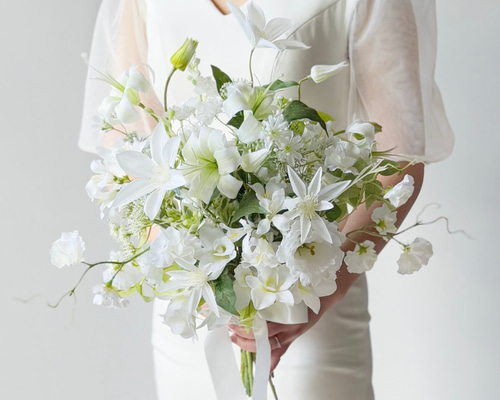 ウエディングブーケ/アーティフィシャルフラワーブーケ/爽やか