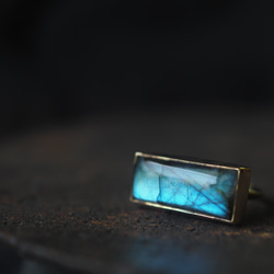 labradorite brass ring (kazesobae) 7枚目の画像