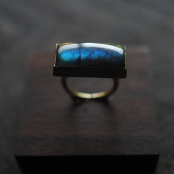 labradorite brass ring (kazesobae) 10枚目の画像