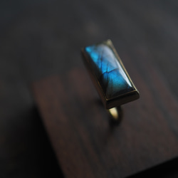 labradorite brass ring (kazesobae) 11枚目の画像