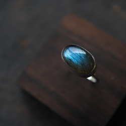 labradorite silver ring (fuukou) 3枚目の画像