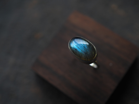 labradorite silver ring (fuukou) 3枚目の画像