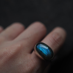 labradorite silver ring (fuukou) 5枚目の画像