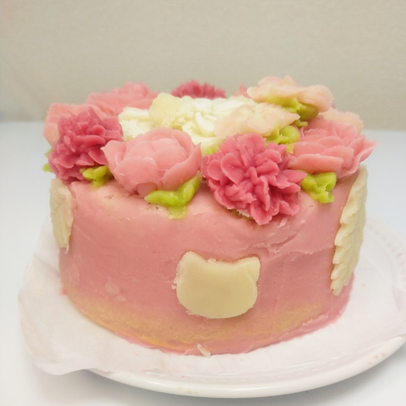 お芋クリームのフラワーケーキ（カーネーション・薔薇・フェアリー)/グルテンフリー/さつま芋スイーツ　/母の日2024 3枚目の画像