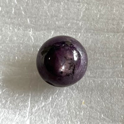 CYA【AAA スター ルビー 11.9mm玉 粒売】 天然石ビーズ 7月誕生石 バラ 現物 5枚目の画像