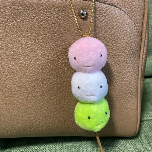 ♡現品♡ハンドメイド　ぬいぐるみ　ショボーン　平成レトロ　三色団子　3体セット 3色だんご （お花見タイプ） ぬいぐるみ ikuko 通販 17583031｜Creema