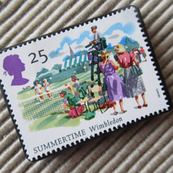 イギリス　切手ブローチ 9595 2枚目の画像