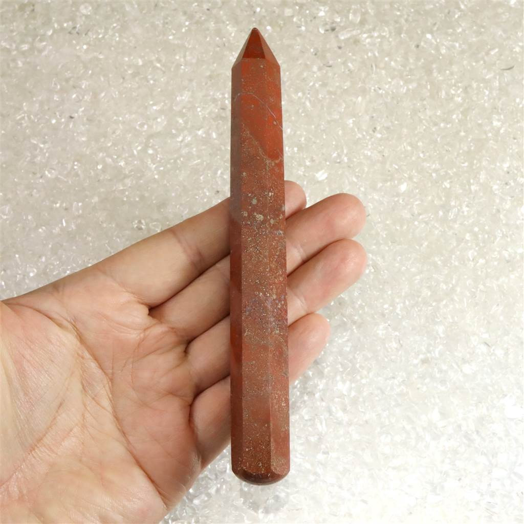 H&E社 レッドファイアアゼツライト 147mmワンド 70.3g　 #66278