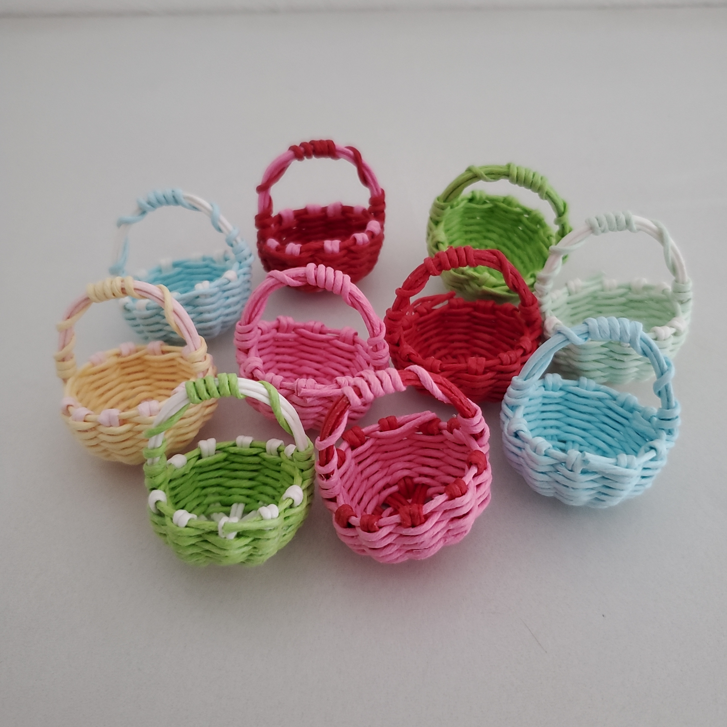 追加ページ エコクラフト ミニチュアのカゴ