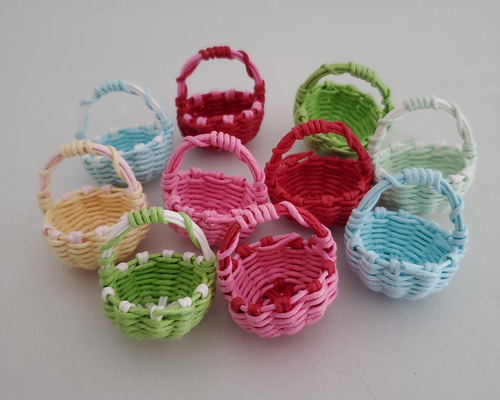 エコクラフト ミニチュアかご その他素材 K. 通販 17583132｜Creema