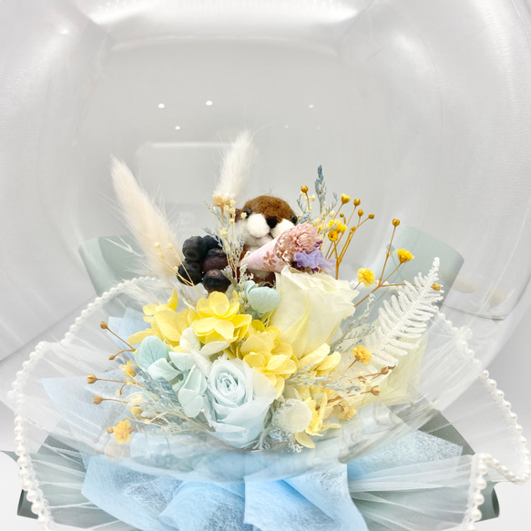 ブルー、水色 プリザーブドフラワー カーネーション♡フラワー